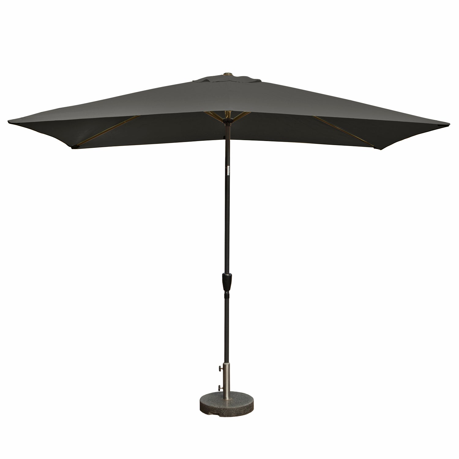 Kopu® rechthoekige parasol Bilbao 150x250 cm met voet - Antraciet