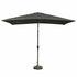 Kopu® rechthoekige parasol Bilbao 150x250 cm met voet - Antraciet