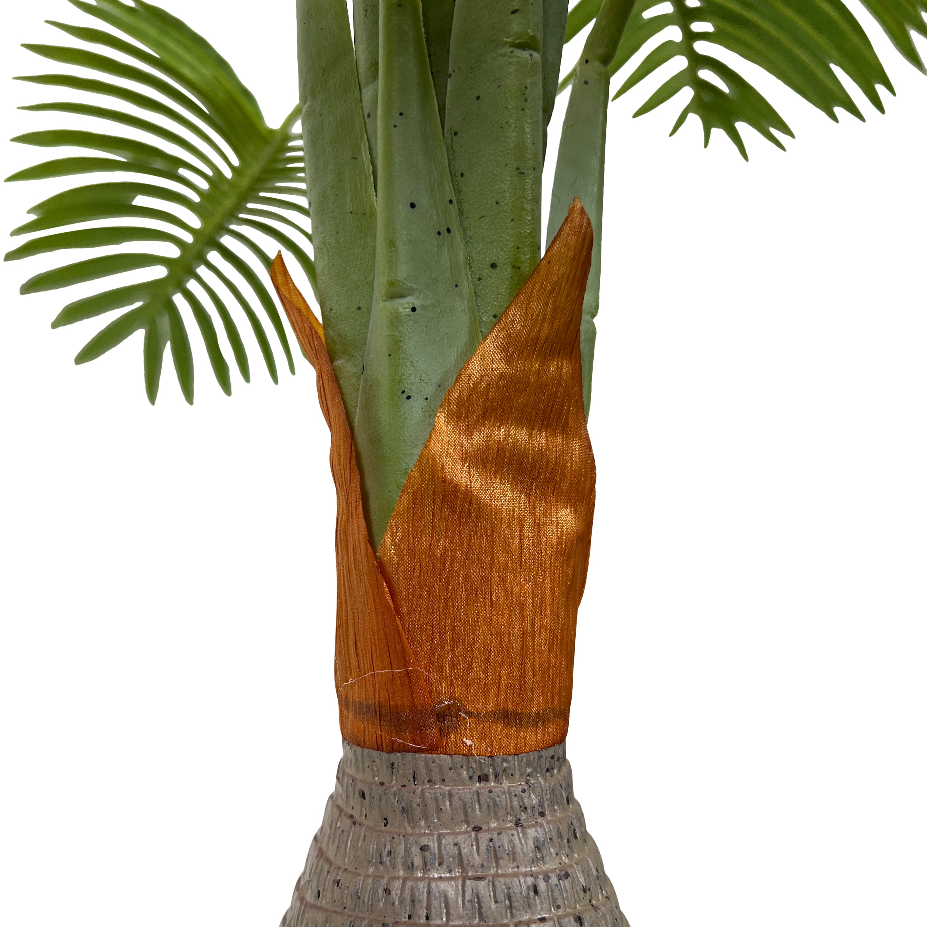 Kopu® Kunstpflanze Kentiapalme 100 cm 12 Farne - schwarzer Topf - Kunstpflanze