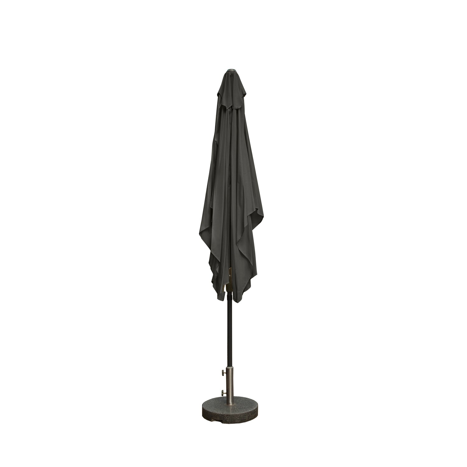 Kopu® rechthoekige parasol Bilbao 150x250 cm met voet - Antraciet