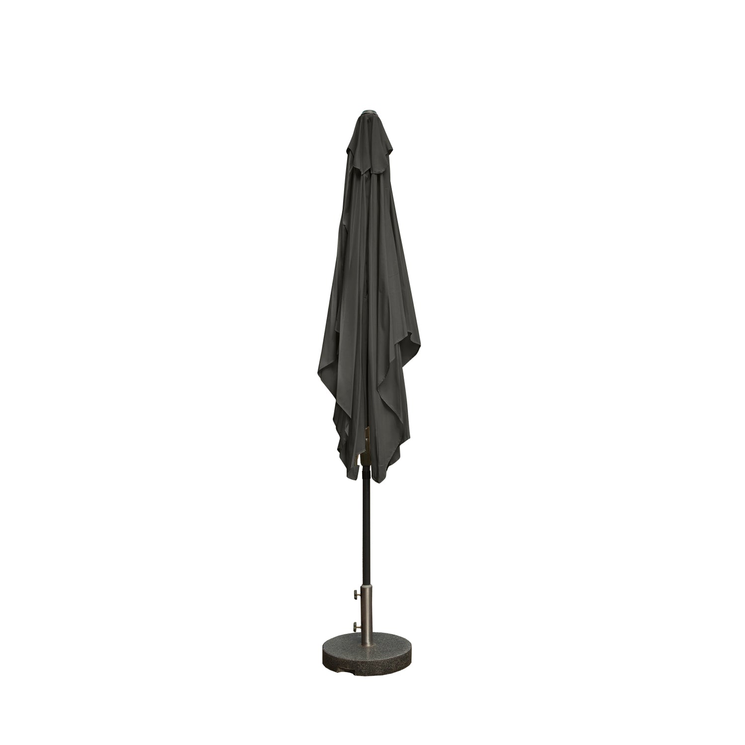 Kopu® rechthoekige parasol Bilbao 150x250 cm met hoes en voet - Antraciet