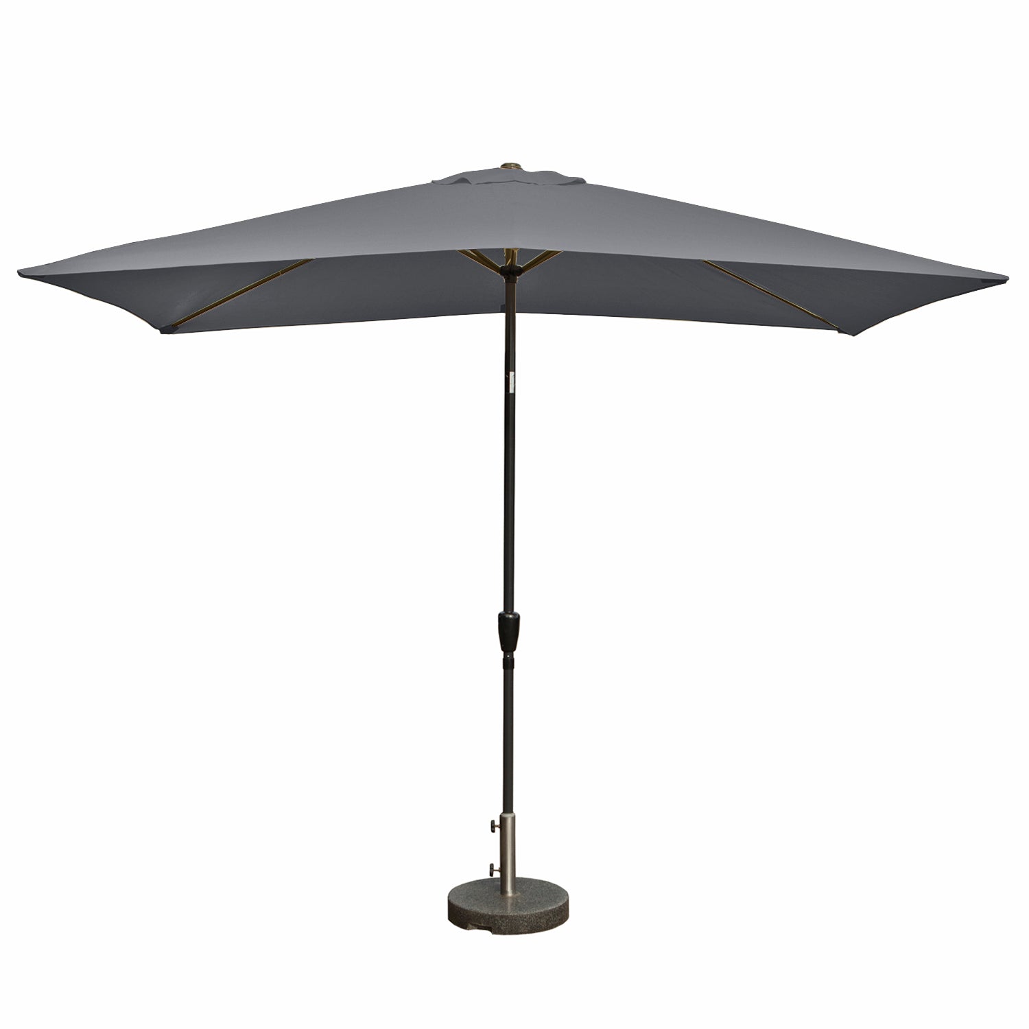 Kopu® rechthoekige parasol Bilbao 150x250 cm met hoes - Grey